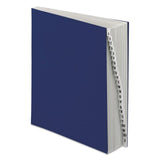 Pendaflex Desk File, AZ Index, Letter Size, AcrylicCoated Pressboard, Black/Blue