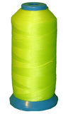 Bonded Nylon Sewing Thread Size #138 T135 1250yds for Outdoor Upholstery (Neon Green)