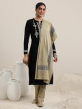 Libas Women'S Wool Blend Yoke Design Kurta Set (48763W_Black Black 2Xl