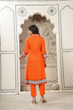 Gosriki Women'S Rayon Viscose Anarkali Printed Kurta With Pant (Karidos Orange-Vks09-Gs_L_Orange_Large),Orange,,B0F8ZSBZQ2