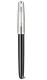 Levin Jinhao 86 Black Fountain Pen Hooded Fine Nib with Converter