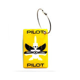 Pilot18 Pilot Yellow 3D Bag Tag For Captain Pilot