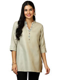 Libas Women'S Cotton Blend Straight Kurtis (58247B_Pista Green