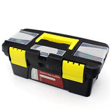 Toriox Plastic Multipurpose Carry To Hardware Storage Toolbox Organizer With Removable Tray For Hand Tool Kit, Accessorise (Yell