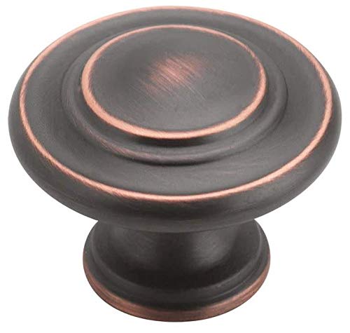 Amerock | Cabinet Knob | Oil Rubbed Bronze | 1-3/4 Inch (44 Mm) Diameter | Inspirations | 1 Pack | Drawer Knob | Cabinet Hardwar