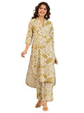 Libas Women'S Cotton Blend Kurta Sets (400535_Mustard_L)