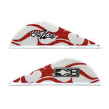 Bohning True Color Blazer Vane, 2Hunting, 3D, Vane, Red & White Flame, 100pk