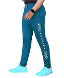 LookMark Men's Slim Fit Solid Lycra Blend Full Elastic Sport Wear Running Gym Stretchable Jogger Track Pant in Rama Color(Track 05 RAMA-L),Rama