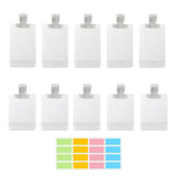 NaYiissi 10pcs Travel Pouches for Toiletries, Leak Proof Travel Fluid Makeup Packing Bag, TSA Approved Squeeze Pouches Travel Li
