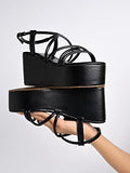 Shoetopia Girls P-7 Black Platform - 3 Uk (Girls-P-7-Black),Black,3,B0CRPDYQRG