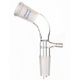 Labasics Glass Vacuum Take Off Adapter, 105 Degree Bent, Short Stem with 24/40 Joints