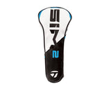 Taylormade New 2021 Golf Sim2 Fairway Wood Headcover Black/White/Blue/Lime Neon
