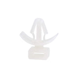 Uxcell Cable Tie Base Saddle Type Mount Wire Holder Permanently Anchor To Wall Desk 19.5X18X6Mm White 100Pcs
