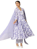 Libas Women'S Cotton Kurta Sets (400095O_Lavender_Xl)