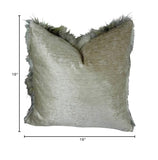 Plutus Brands Plutus Alaskan Hawk Handmade Throw Pillow, 16 X 16, White Gray Beige