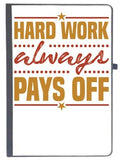 Udnag Ruled Notebook Diary Hard Work Always, [A5 80Pages 80Gsm]