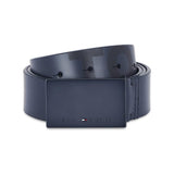 Tommy Hilfiger Herlev Men Leather Casual Belt Navy, Xl 1.10M