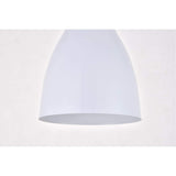 Living District Aiken 3 Light White Pendant