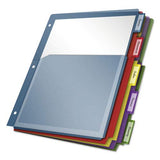 Poly Expanding Pocket Index Dividers, 5Tab, Letter [Set of 2]