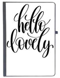 Udnag Ruled Notebook Diary Hello Lovely, [A5 80Pages 80Gsm]