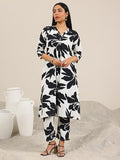 Libas Women'S Crepe Printed Co-Ords (400404_White_Xxl)