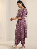 Libas Women'S Cotton Kurta Sets (400549_Mauve_Xl)