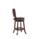Boraam Augusta Counter Height Swivel Stool, 24-Inch, 1-Pack, Cherry