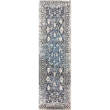 Alora Decor Swagger 2'3' X 7'7' Distress Taupe/Blue/Medium Blue/Dk Blue Rug