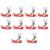 ATORSE 2x10Pcs Plastic Presser Foot for Industrail Sewing Machine Attachments Red