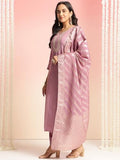 Gosriki Women'S Rayon Viscose Embroidered Straight Kurta With Pant & Dupatta (Nagari Purple-Vks01-Gs_5Xl_Purple_Xxxxx-Large),Purple,5,B0DT77SVKX