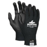 Memphis Gloves Large Black Kevlar(R) 13 Gauge Cut Resistant Black Nitrile Foam Dipped Palm And Fingertip Coated Work Gloves With
