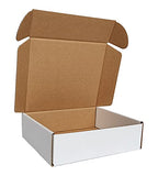 CHBOX 50 Pack 7x6x2 Small Shipping Boxes, Corrugated Cardboard Mailers for Business, White (CM762)