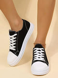 Shoetopia Smart Casual Lace-Up Black Sneakers,Black,7,B0BZPS8FML