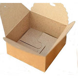 HEAVENGLOW 24pcs Brown Kraft Favour Box Wedding Craft Party Candy Gift Box for DIY Cake