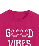 Toplot Text Printed Round Neck Crop Top For Women (Vibes-Crop-Top-5202-Pink-Xs),Pink,,B0DCTJF419