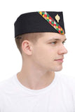 Chacko Cotton Uttarakhand Pahadi Topi With Brahmakamal Design | Traditional Himachali Cap For Men | Soft Comfortable Ethnic Wear