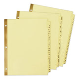 AVE11307 Averyreg; Laminated PrePrinted Tab Dividers Gold Reinforced