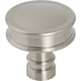 Top Knobs Cranford Knob 1 1/4 Inch Brushed Satin Nickel