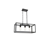 Elegant Lighting Living District Indoor Modern Home Decorative Bright Ceiling Resolute 3 Light Black Pendant
