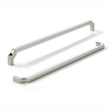 khtumeware 3-Pack 12 Inch Square Polished Nickel Appliance Cabinet Pulls, Solid Zinc Alloy Heavy-Duty Handles for Kitchen/Bathro