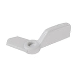 Brixwell Window Screen Pointer Swivel Latch Set, Non-Handed Plastic Clips for Holding Screens in Frame, 1-1/4 Length, White Fini