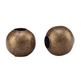 200pcs 6mm Smooth Round Beads Antique Bronze Plated Spacer (Large Hole 2.5mm) for DIY Craft Jewelry Making CF89-6