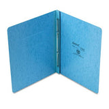 Oxford Heavyweight PressGuard and Pressboard Report Cover w/Reinforced Side Hinge, 2Prong Fastener, 3 Cap, 8.5 x 11, Light Blu