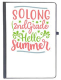 Udnag Ruled Notebook Diary Teacher Student | Solong 2Nd Grade Hello Summer, [A5 80Pages 80Gsm]
