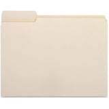 Business Source 16490 File Folder,1/3 Cut Left Tab,1Ply,3/4Inch Exp,Ltr,100/BX,MLA