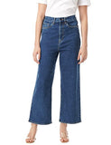 INKD Women's Stretchable Flare Jeans,Denim Divine