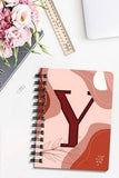 DIKRAFT Initial Y Printed Wiro Bound A5 Diary For Office School College Journal Diary Notebook for Girls and Women (Unruled 200