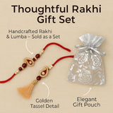 Shalinindia Premium Designer Red Rakhi Set Of 2 For Bhaiya Bhabhi Traditional Lumba Set, Thread Rakhi With Stones Ideal Raksha,Nylon,Blue