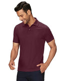 Xyxx Men'S Cotton Solid Regular Fit Shirt (Xy_Cr14_Polo Tshirt_1_Wine,WineApparel,S