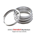 Alloy Aluminum Hub Centric Rings 106 to 100, Set of 4 - Performance Spigot Hubrings fit 100mm Vehicle Hub and 106mm Wheel Center